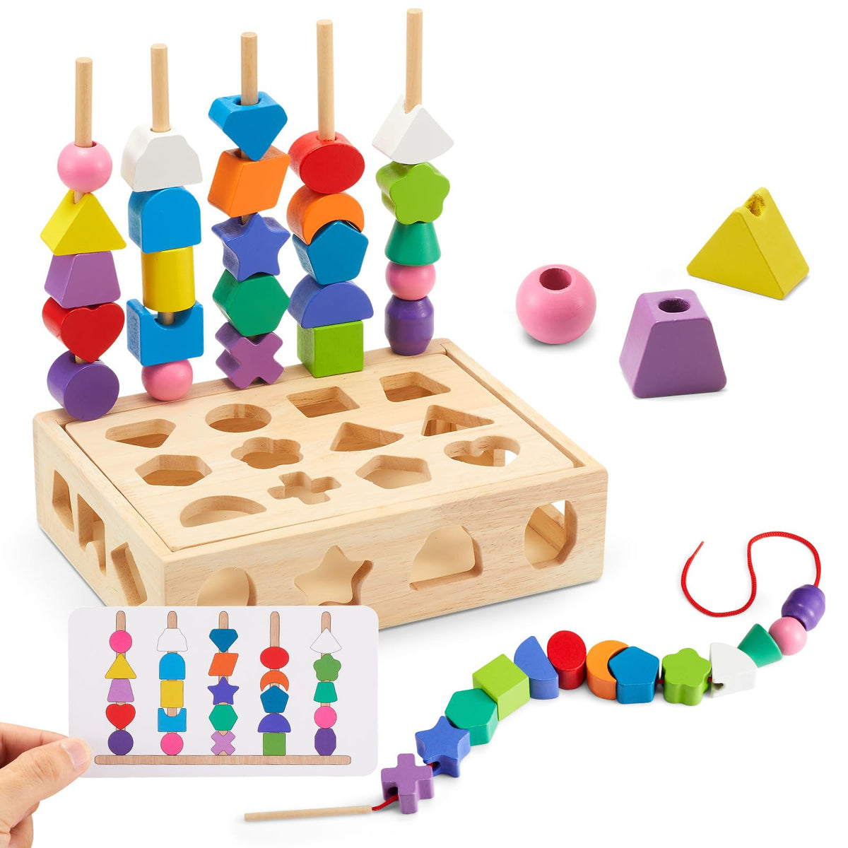 3 in 1 Montessori Wooden Toys