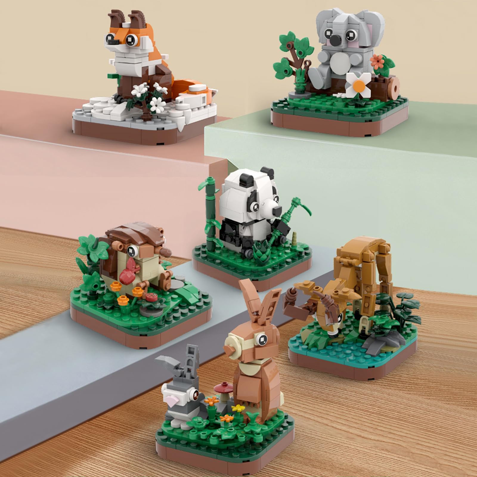Mini Animals Building Block Set (6 in 1)