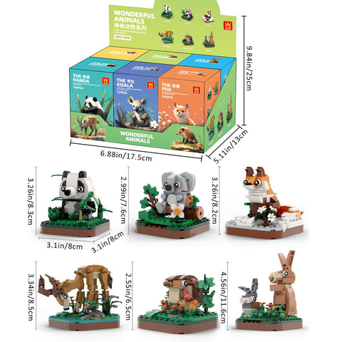 Mini Animals Building Block Set (6 in 1)