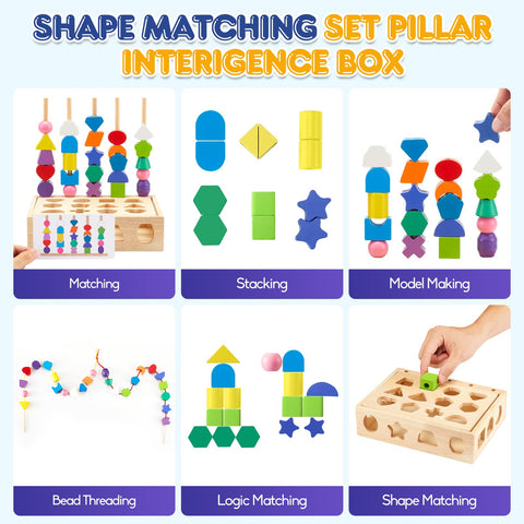 3 in 1 Montessori Wooden Toys