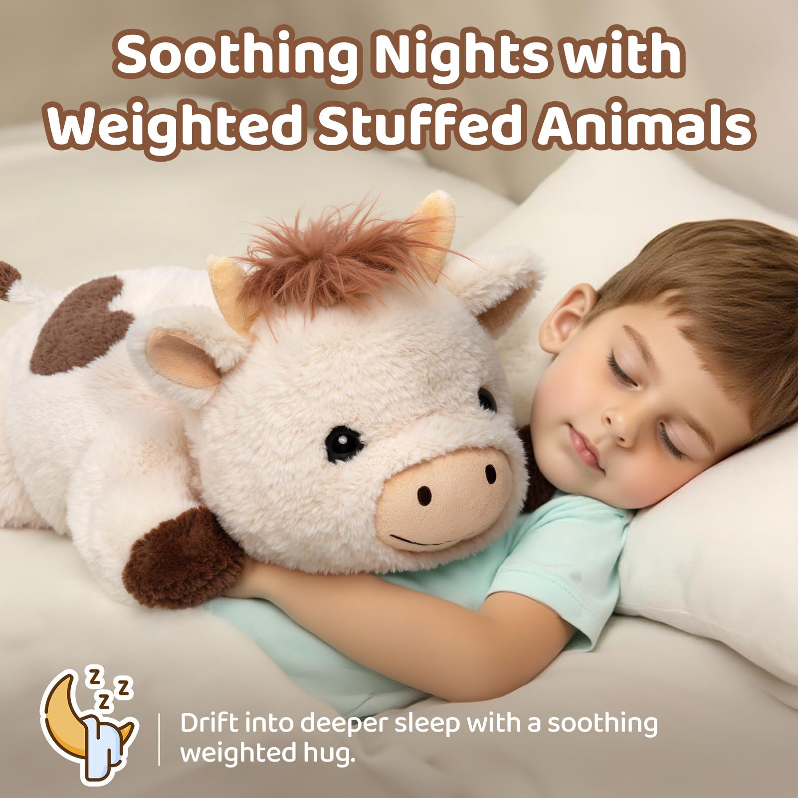 Heatable & Coolable Calm Cow Plush