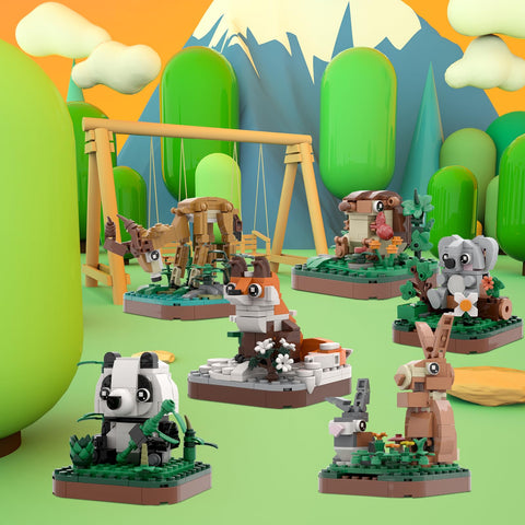 Mini Animals Building Block Set (6 in 1)