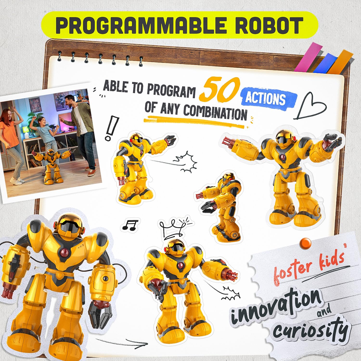 Big Remote Control Programmable Dancing Robot