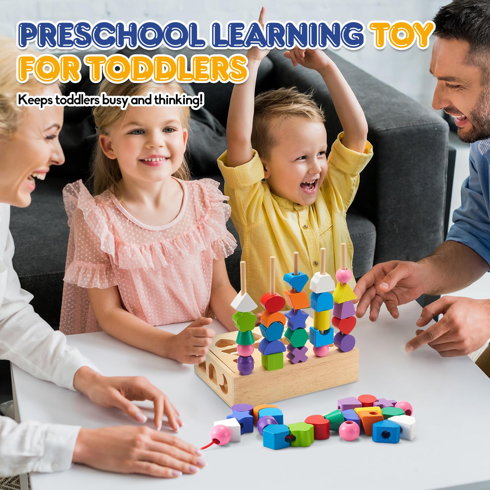 3 in 1 Montessori Wooden Toys