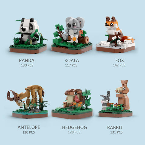 Mini Animals Building Block Set (6 in 1)