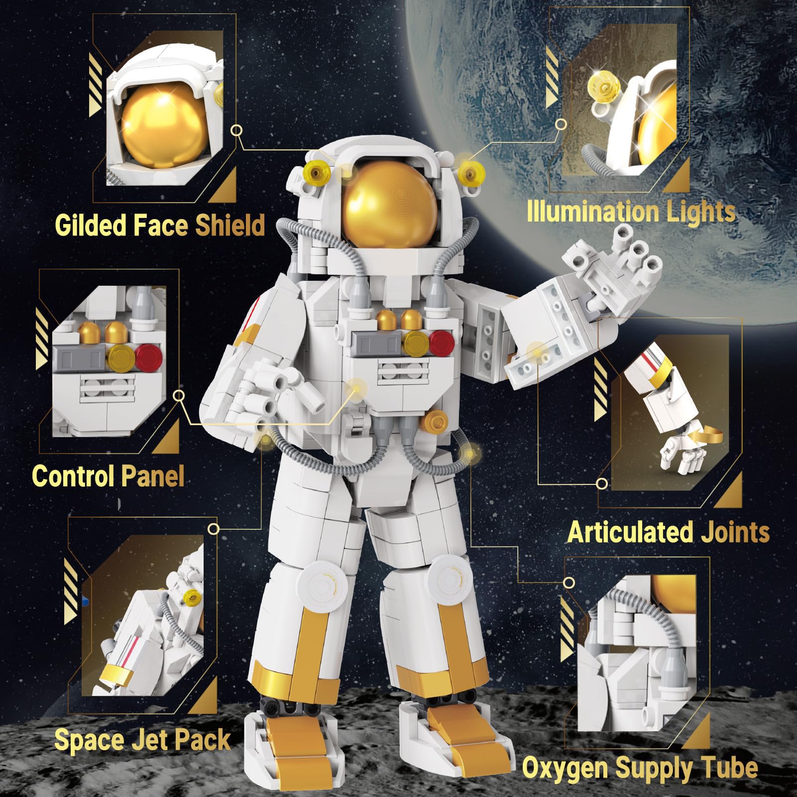 Space Astronaut Building Block Sets
