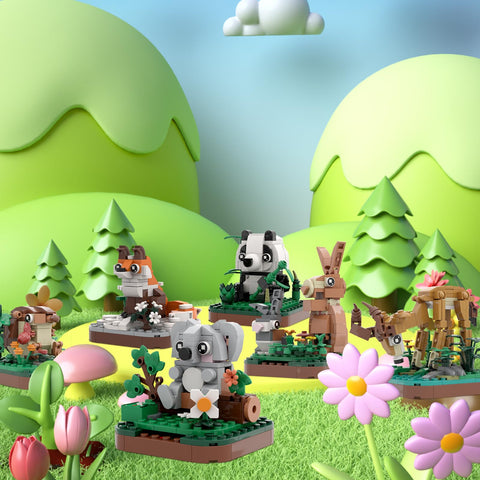 Mini Animals Building Block Set (6 in 1)