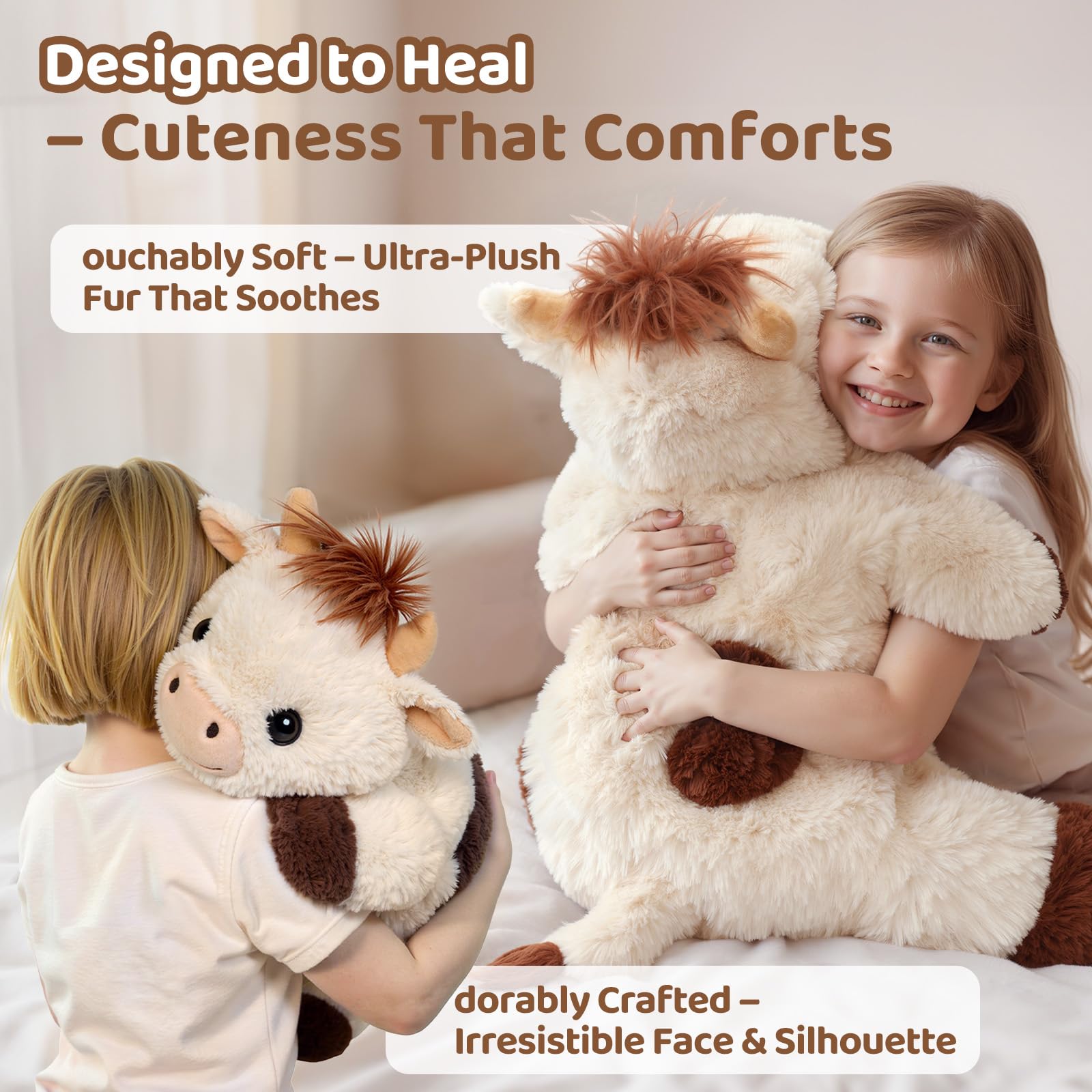 Heatable & Coolable Calm Cow Plush